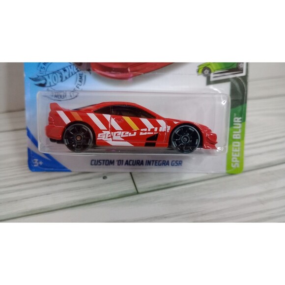 HOT WHEELS CUSTOM 01 ACURA INTEGRA GSR SPEED BLUR RED - Picture 2 of 6